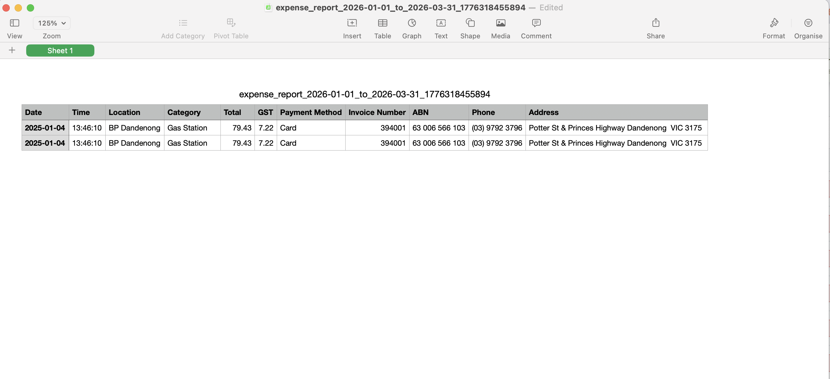 Review Exported CSV Preview