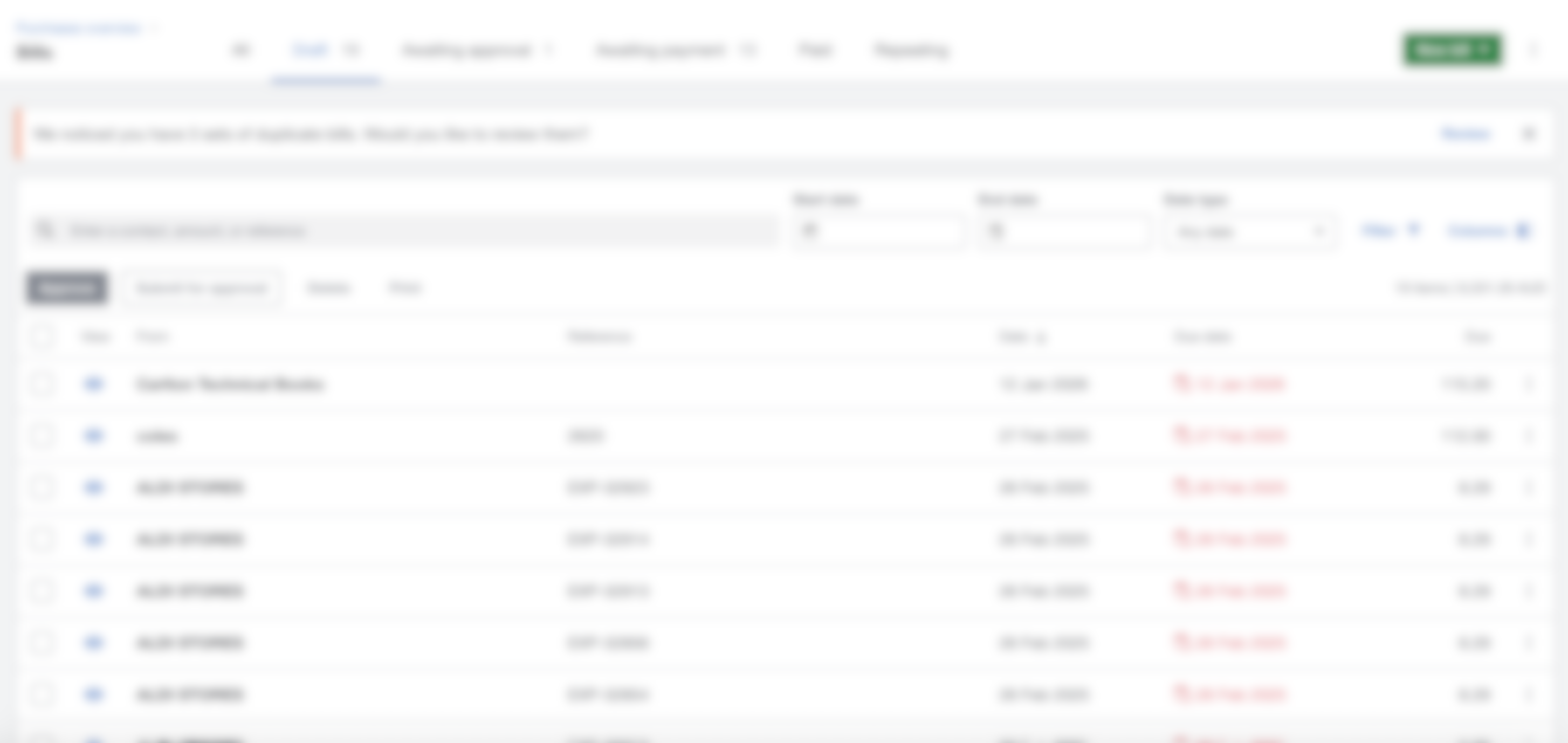 Verify Expenses in Xero