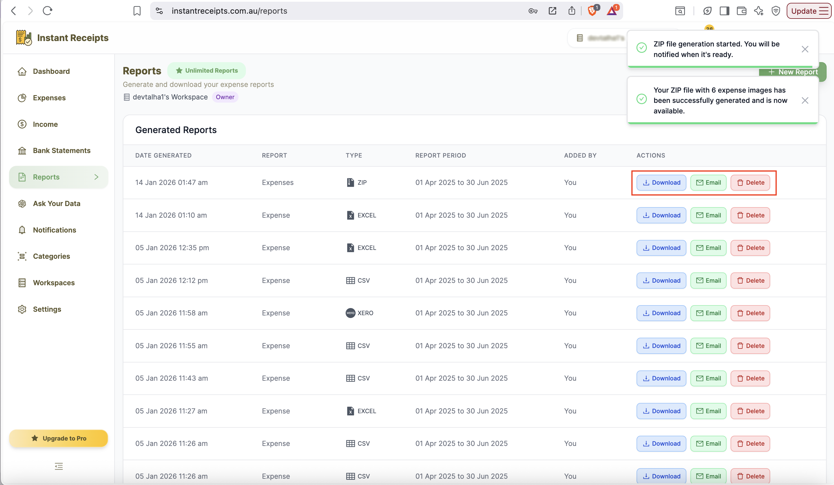 Download Your ZIP File